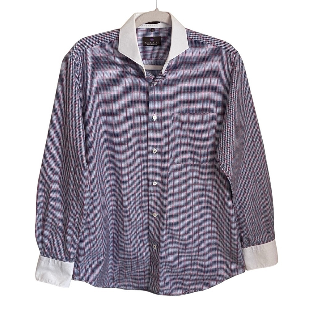 Louis Philippe Luxury Dress Shirt Men 40 Fit